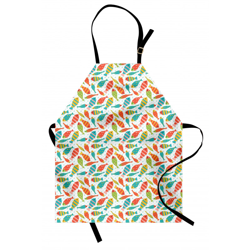 Colorful Fish Sea Bubbles Apron