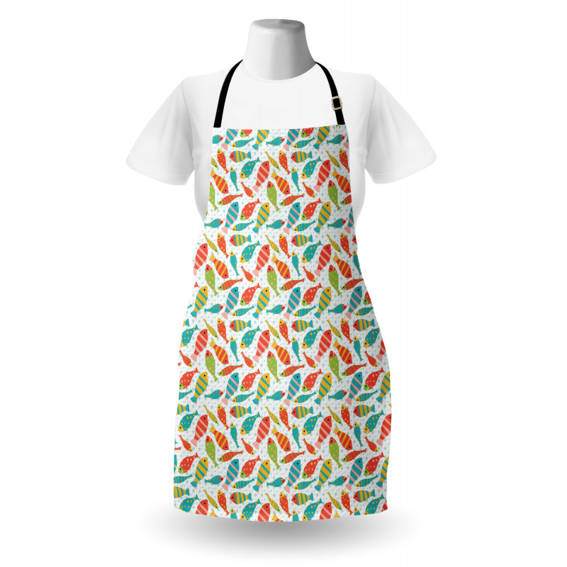 Colorful Fish Sea Bubbles Apron