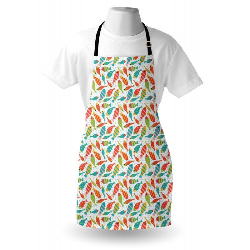 Colorful Fish Sea Bubbles Apron