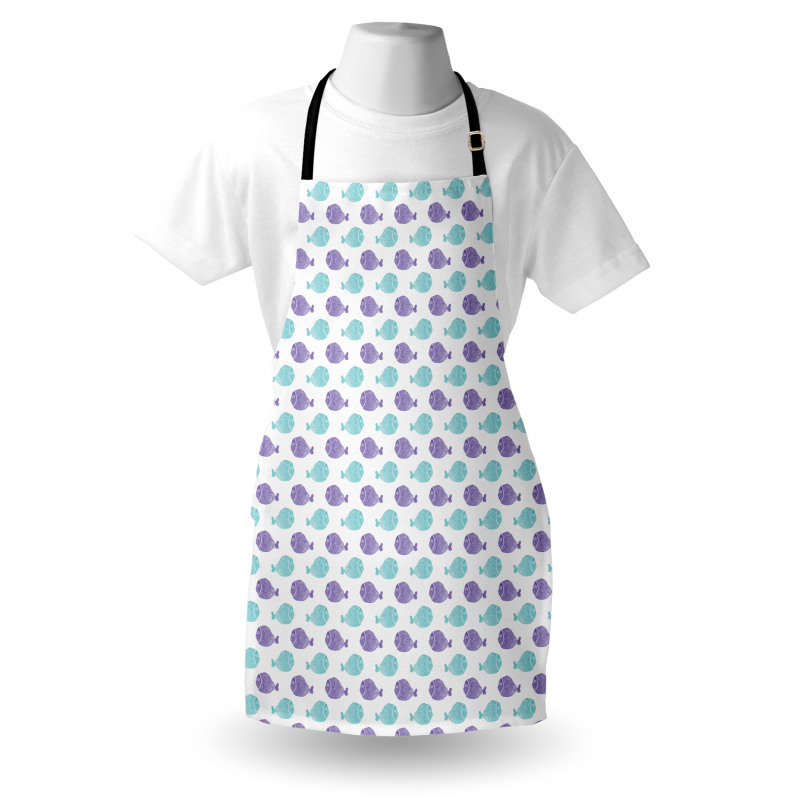 Watercolor Sea Life Theme Apron