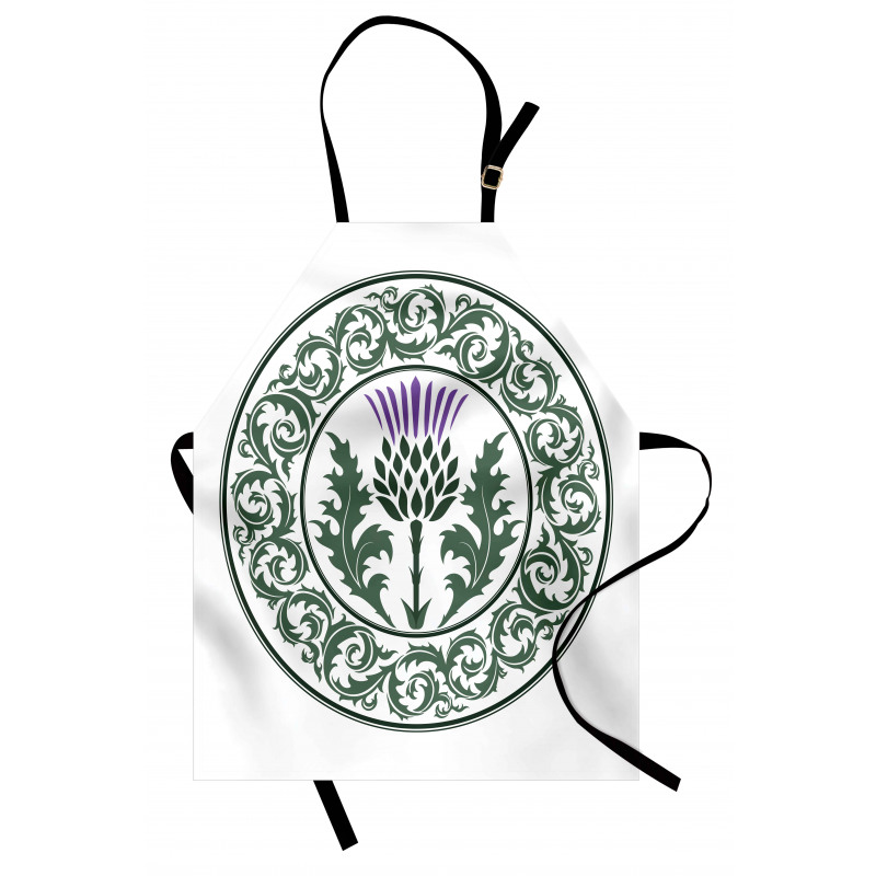 Round Leaf Ornament Apron