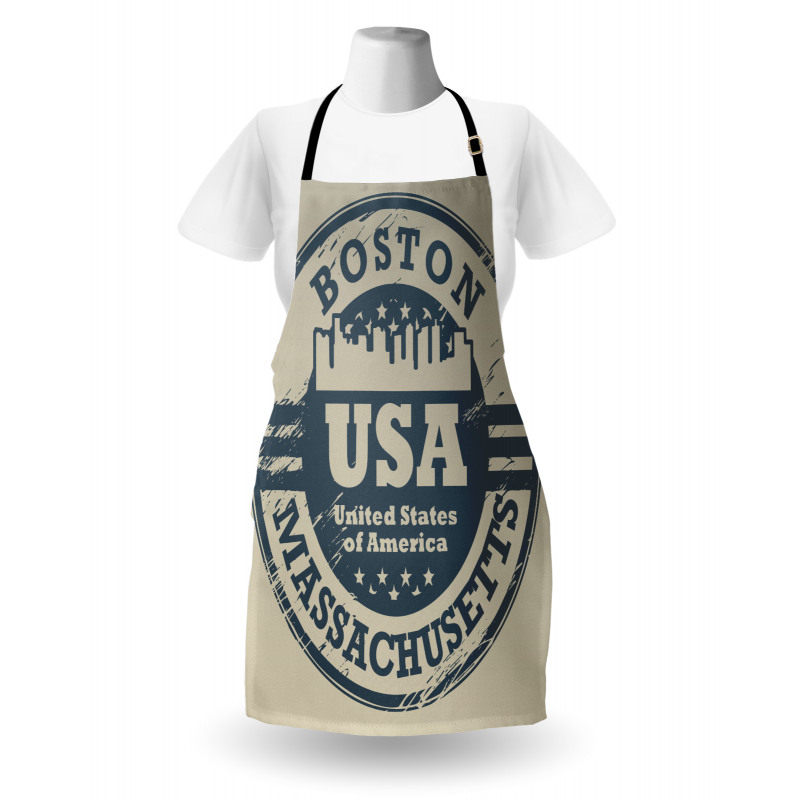 Passport Stamp Design Apron