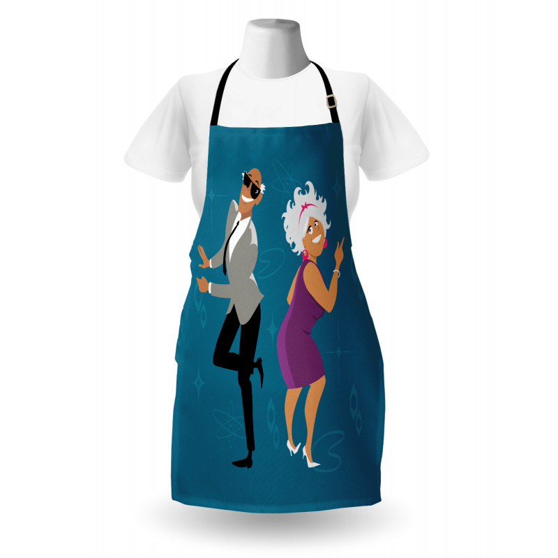 Old Couple Dancing Apron