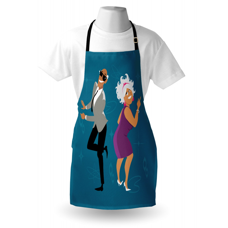 Old Couple Dancing Apron