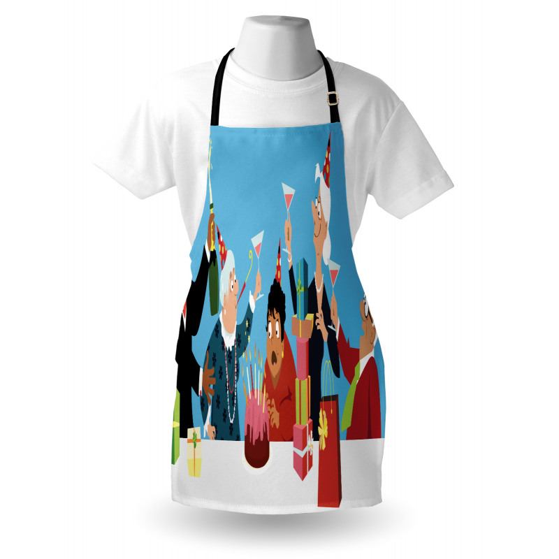 Cake Gifts Champagne Apron