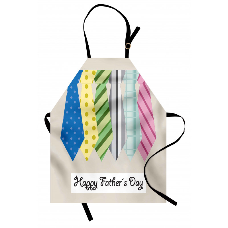 Colorful Dad Ties Theme Apron