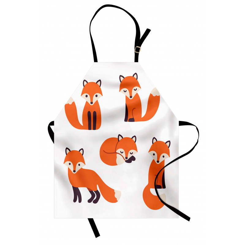 Simple Style Cartoon Animals Apron