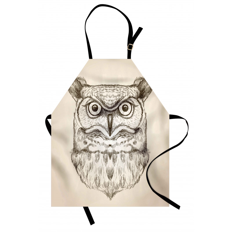 Wildlife Animal Head Sketch Apron