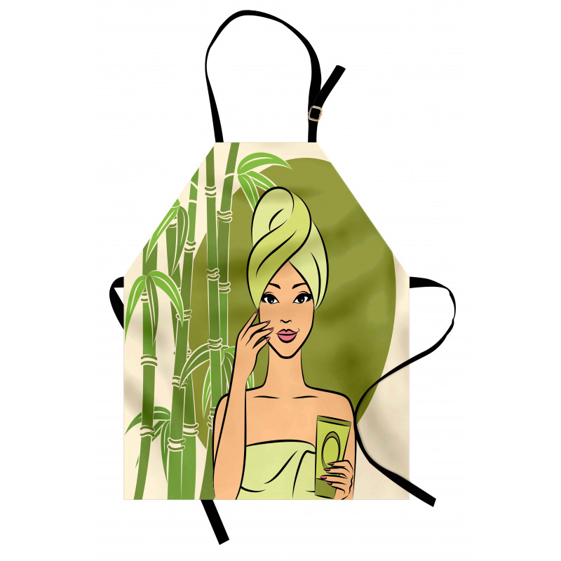 East Themed Beauty Lady Apron