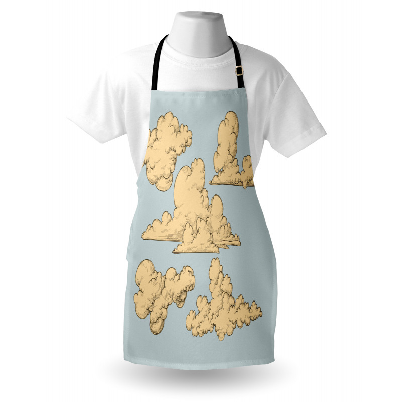 Vintage Clouds in the Sky Apron