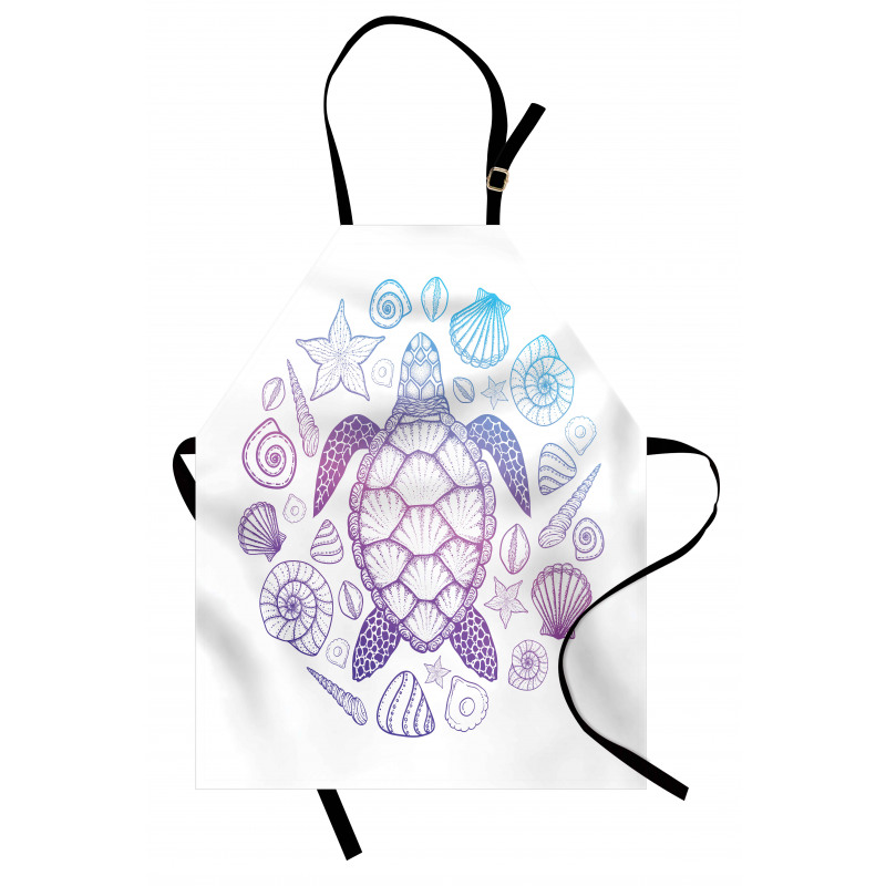 Colorful Marine Animals Apron