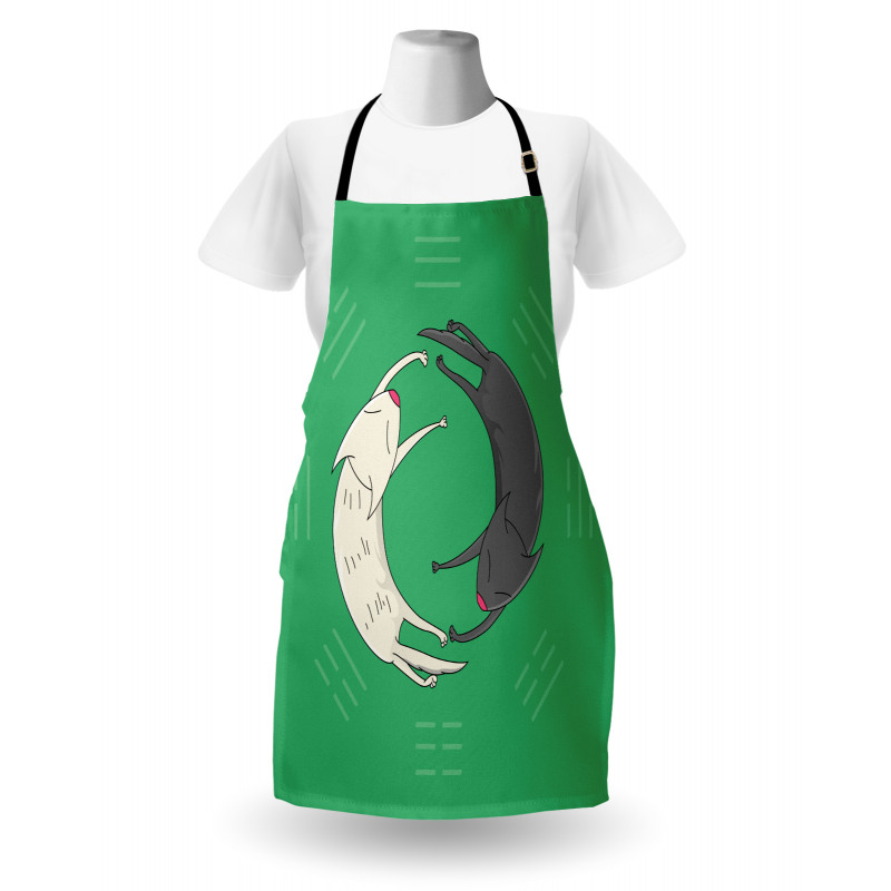 Sleeping Cats Trigrams Apron