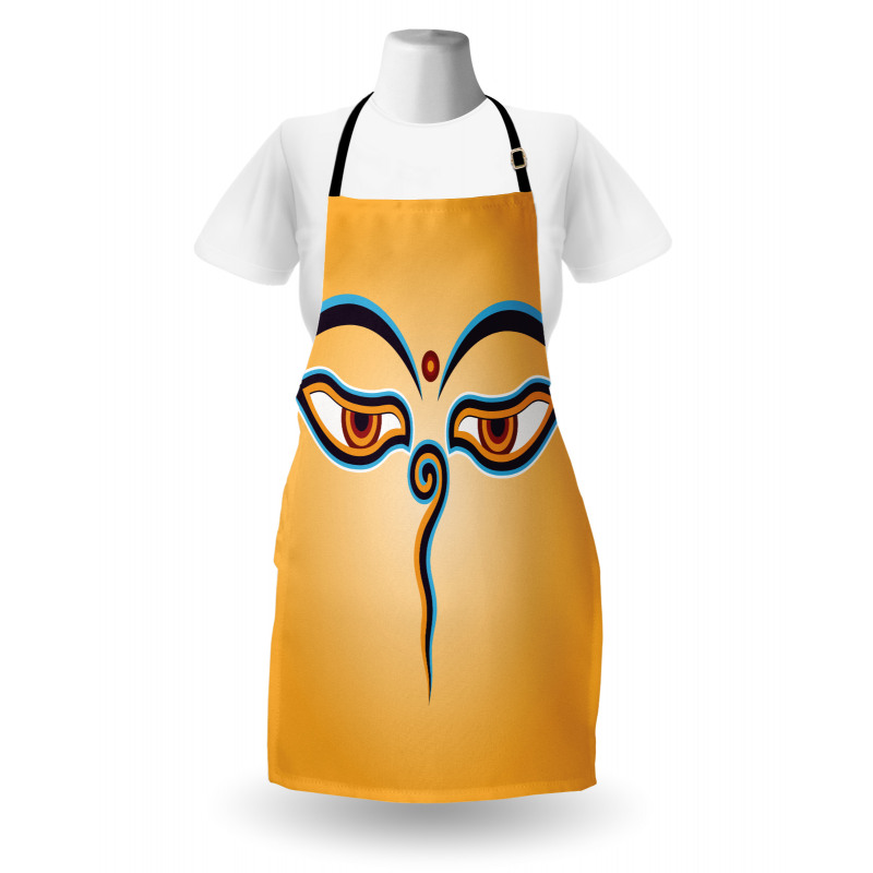 Ancient Figure with Eyes Apron