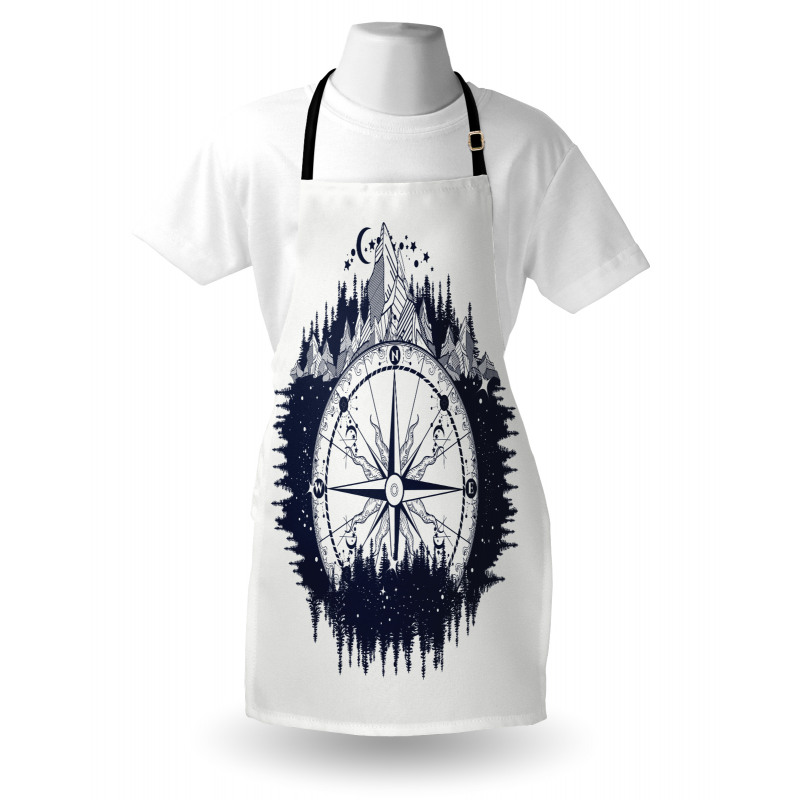 Compass Night Forest Apron