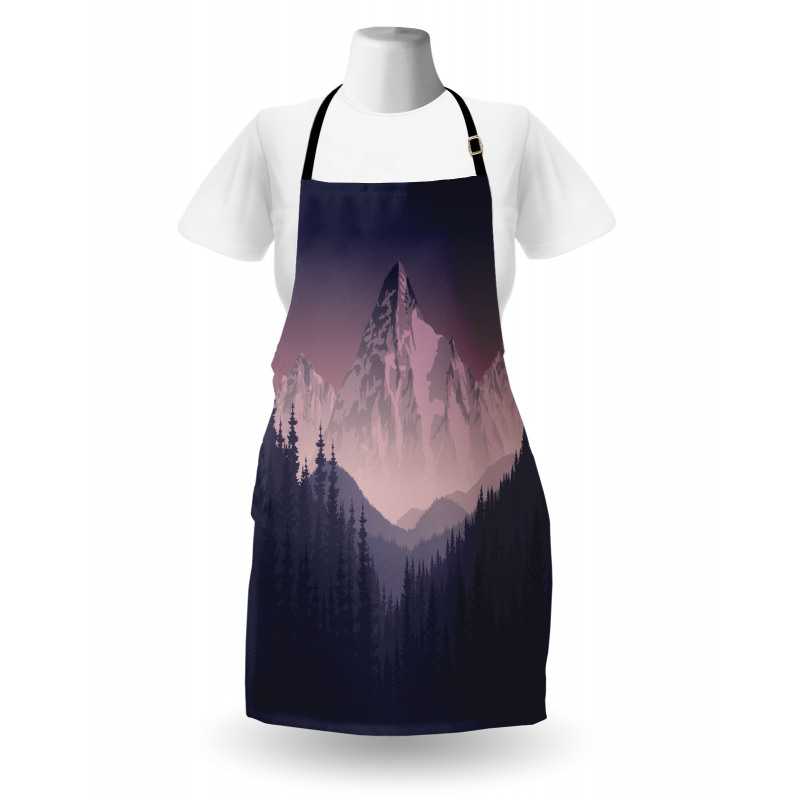 Foggy Mountain Range Apron