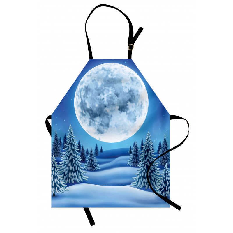 Snowy Hills Pattern Apron