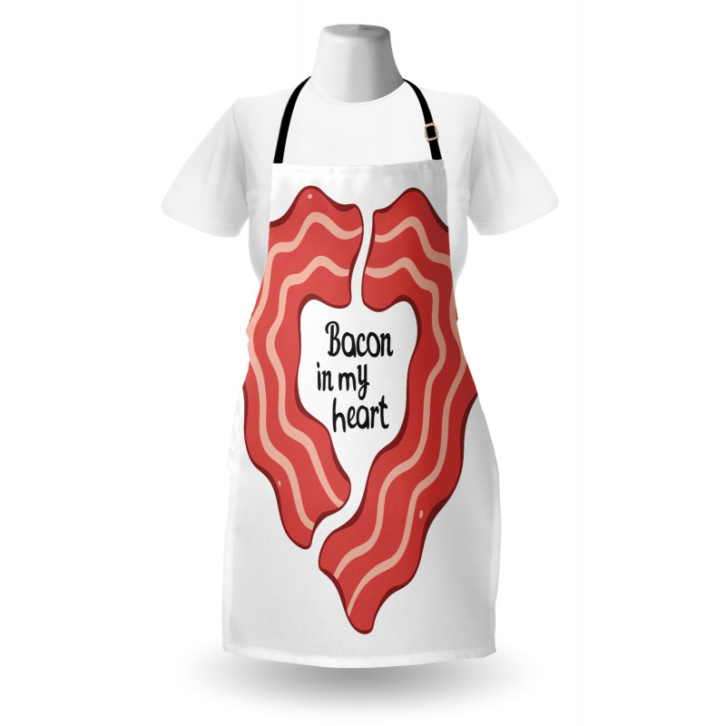 Yummy Bacon in My Heart Apron