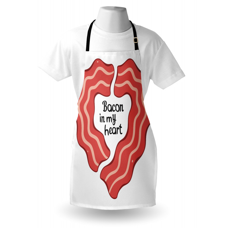 Yummy Bacon in My Heart Apron