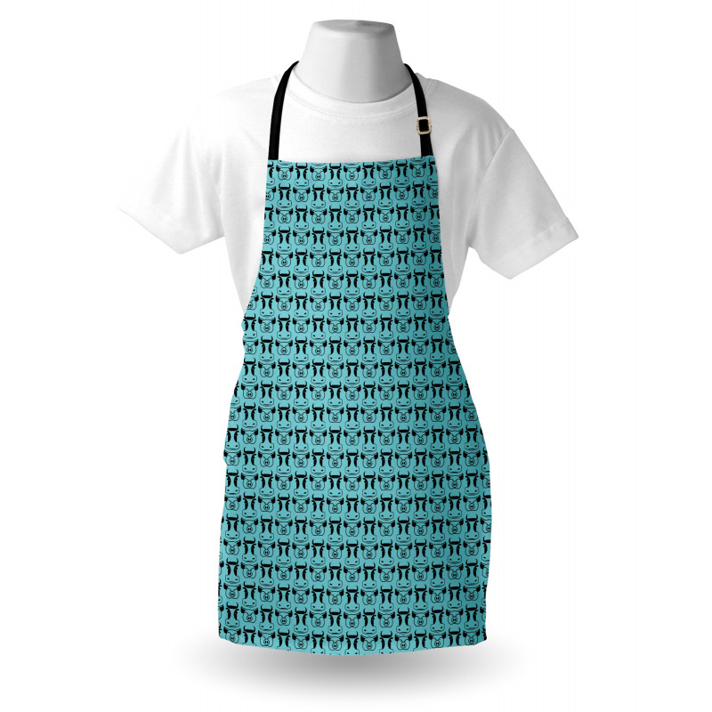Cow and Pig Head Apron
