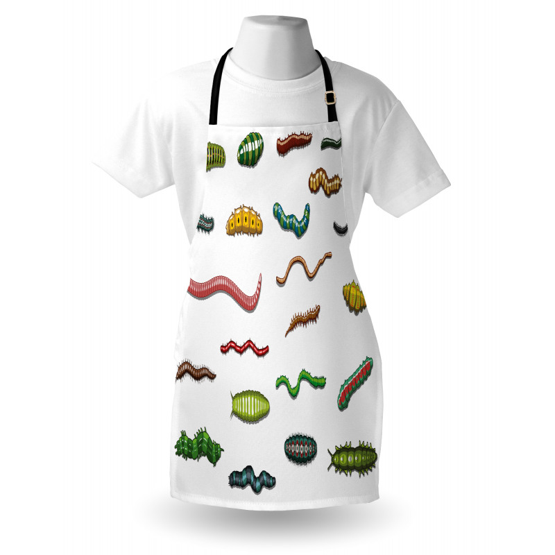 Cartoon Caterpillar Apron