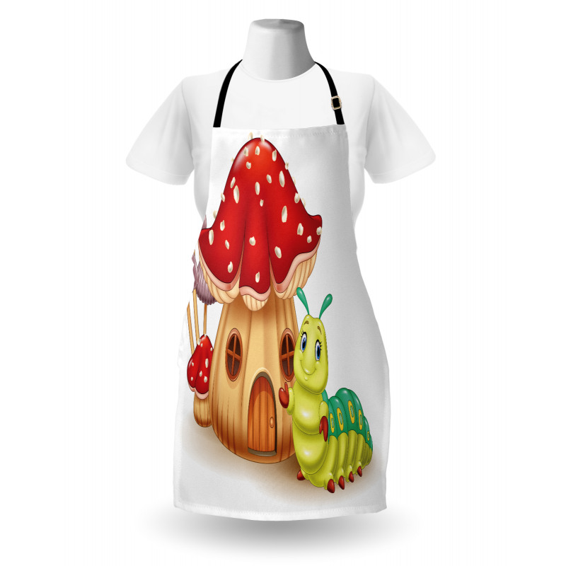 Mushroom House Bug Apron