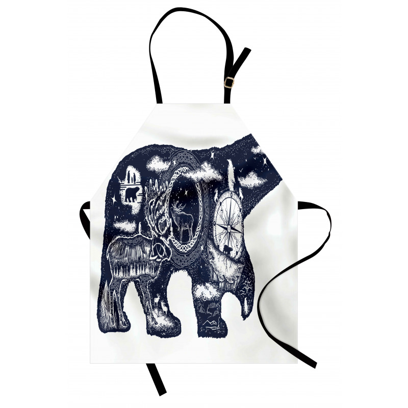 Boho Animal Wildlife Apron