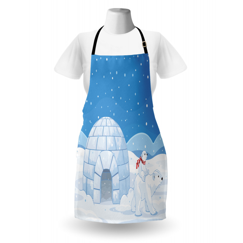 Mom Child Igloo Apron