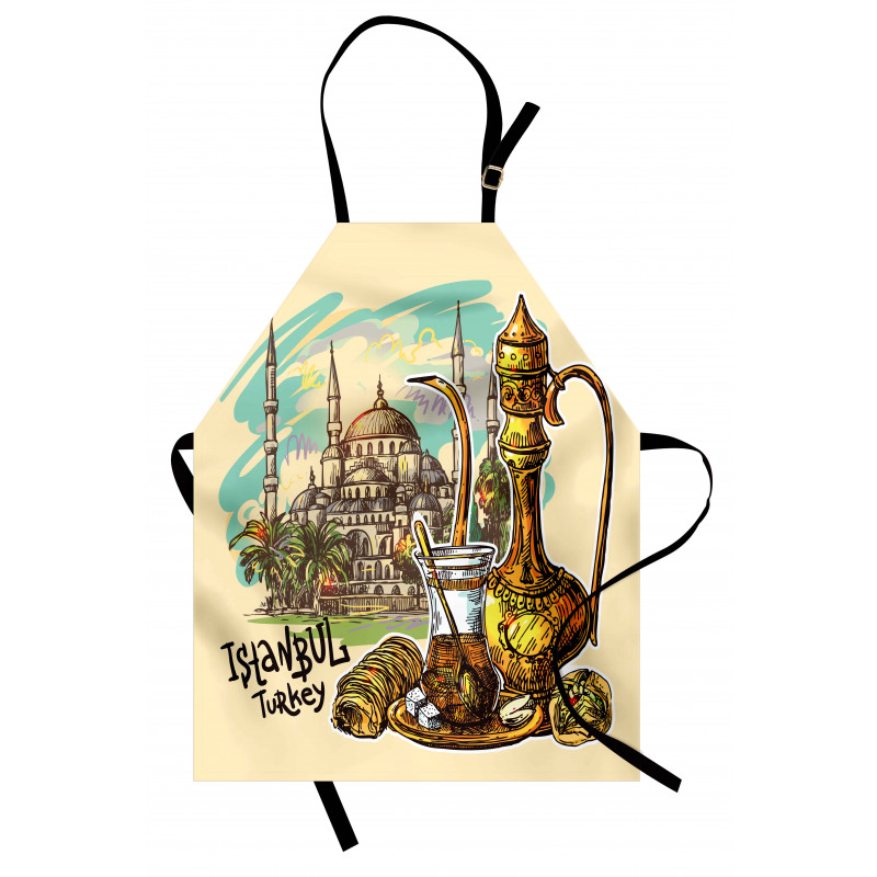 Teapot Sweets Turkish Apron