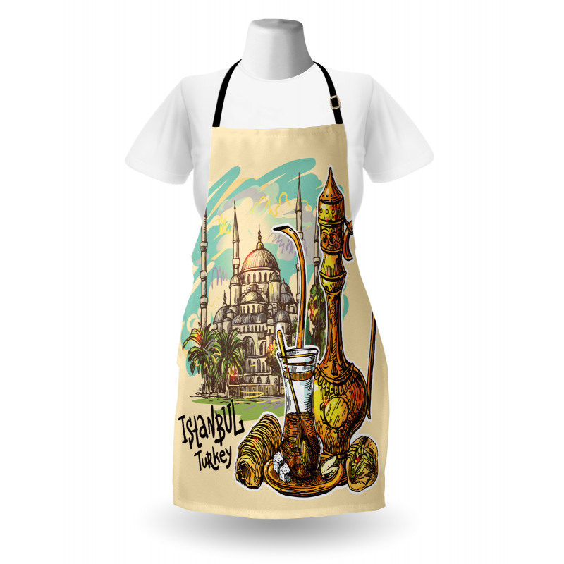 Teapot Sweets Turkish Apron