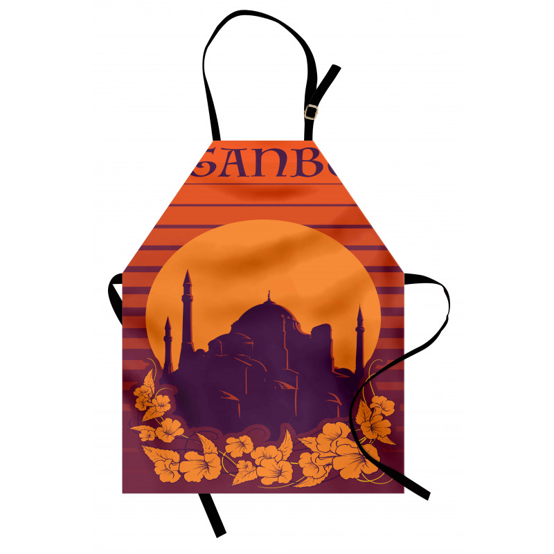 Exotic Flowers Retro Apron