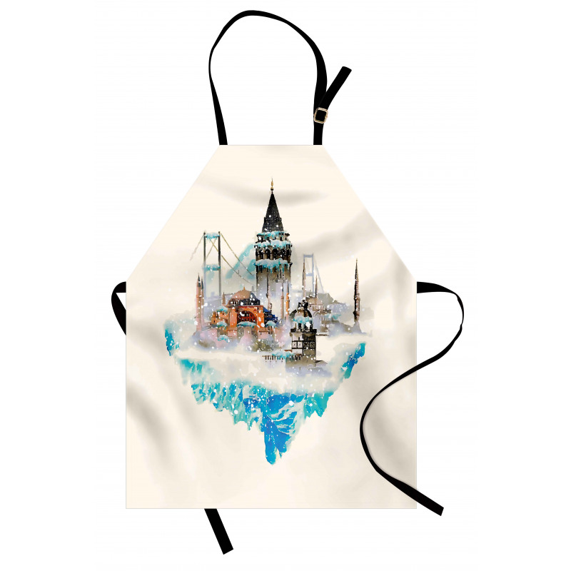 Watercolor Winter Art Apron