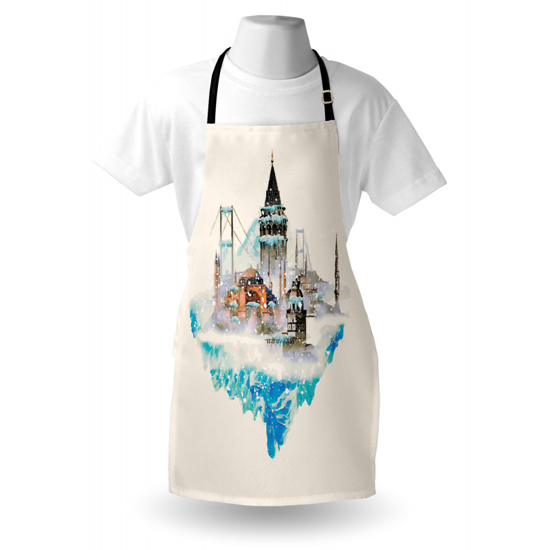 Watercolor Winter Art Apron