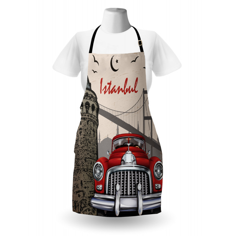 Vintage City Scenery Apron