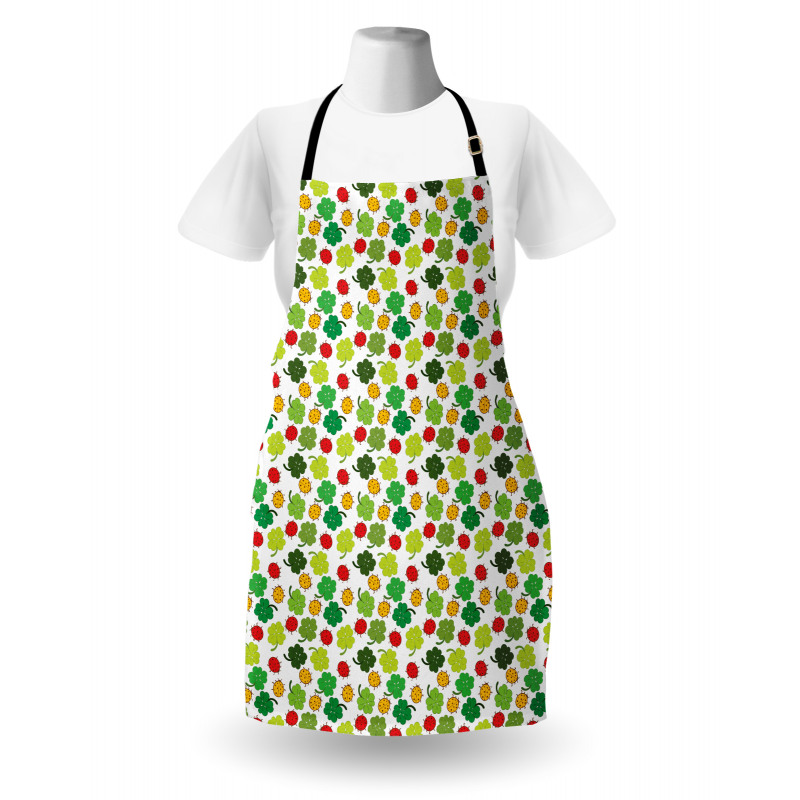 Clover Leaves Floral Apron