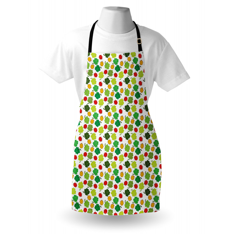 Clover Leaves Floral Apron