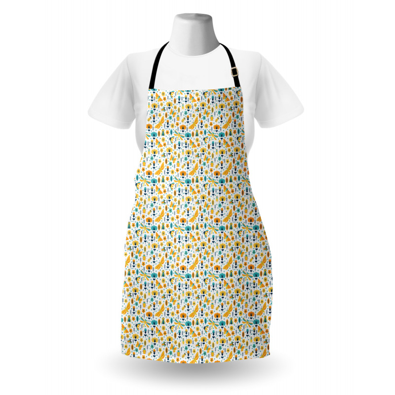 Flower Blooms and Bugs Apron