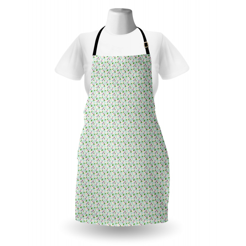 Blooming Flowers Bugs Apron
