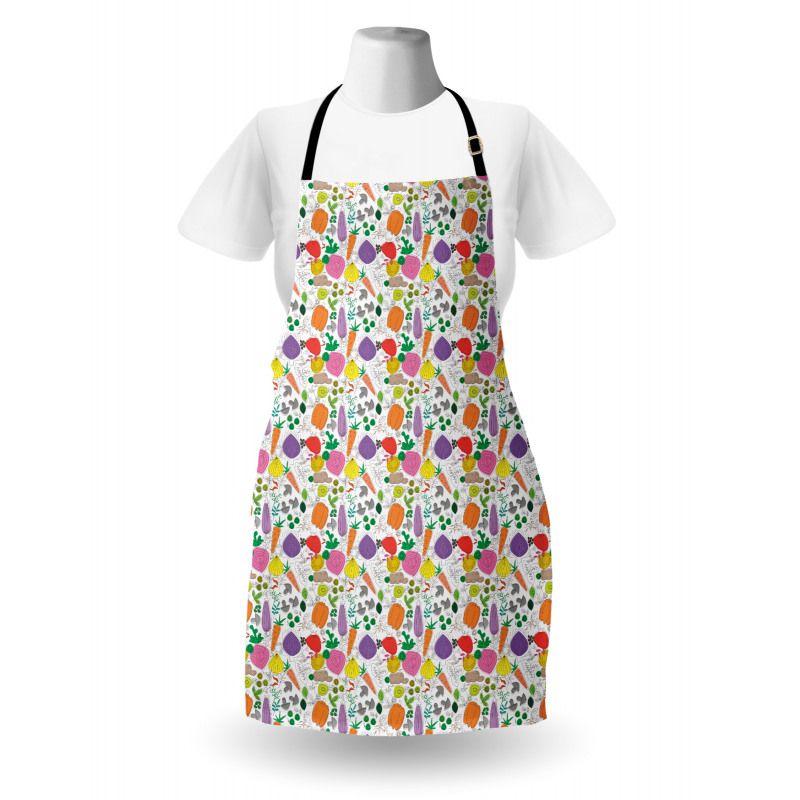 Childish Drawing Food Apron