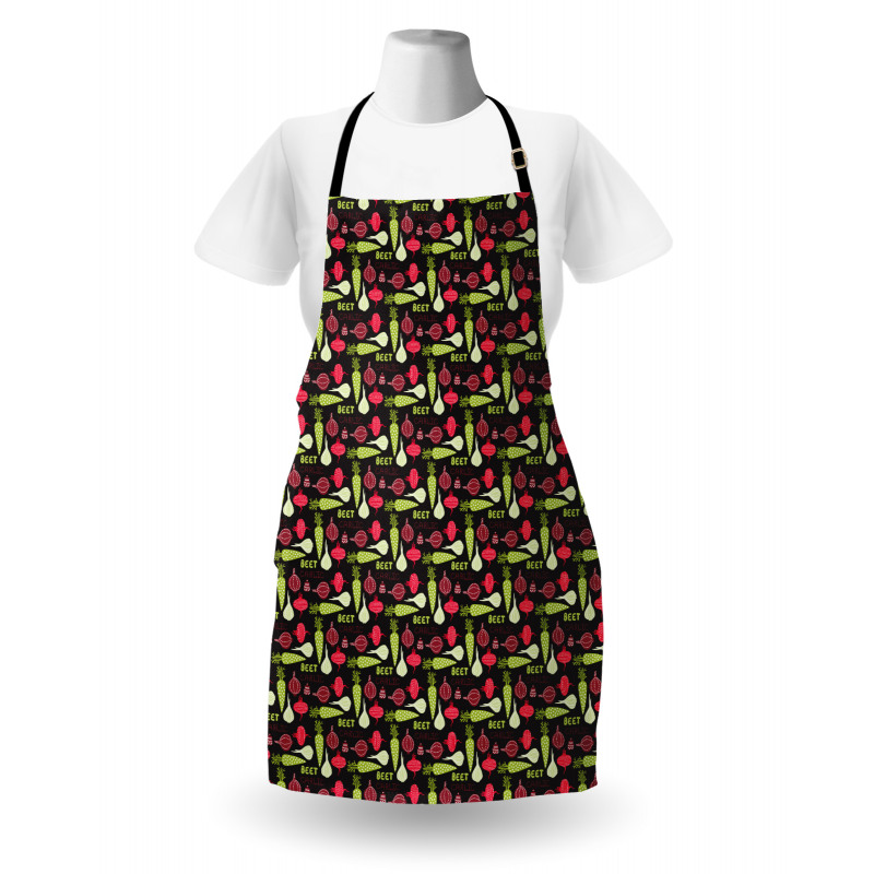 Hearts Dashed Lines Apron