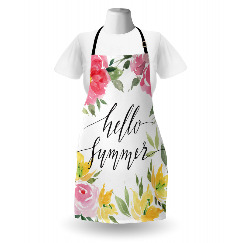 Hand Lettering Summer Apron