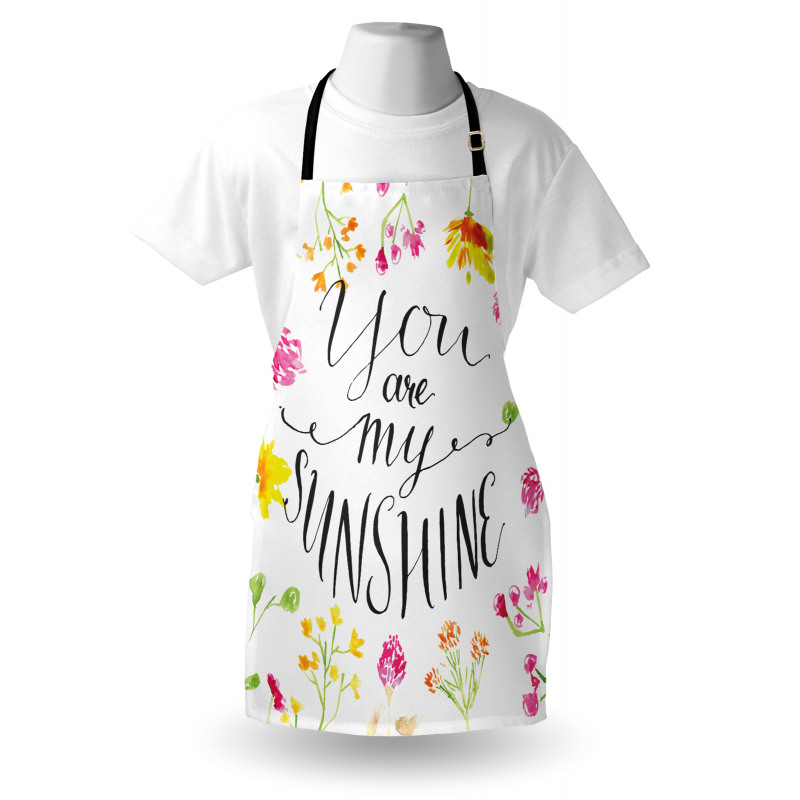 Loving My Sunshine Slogan Apron