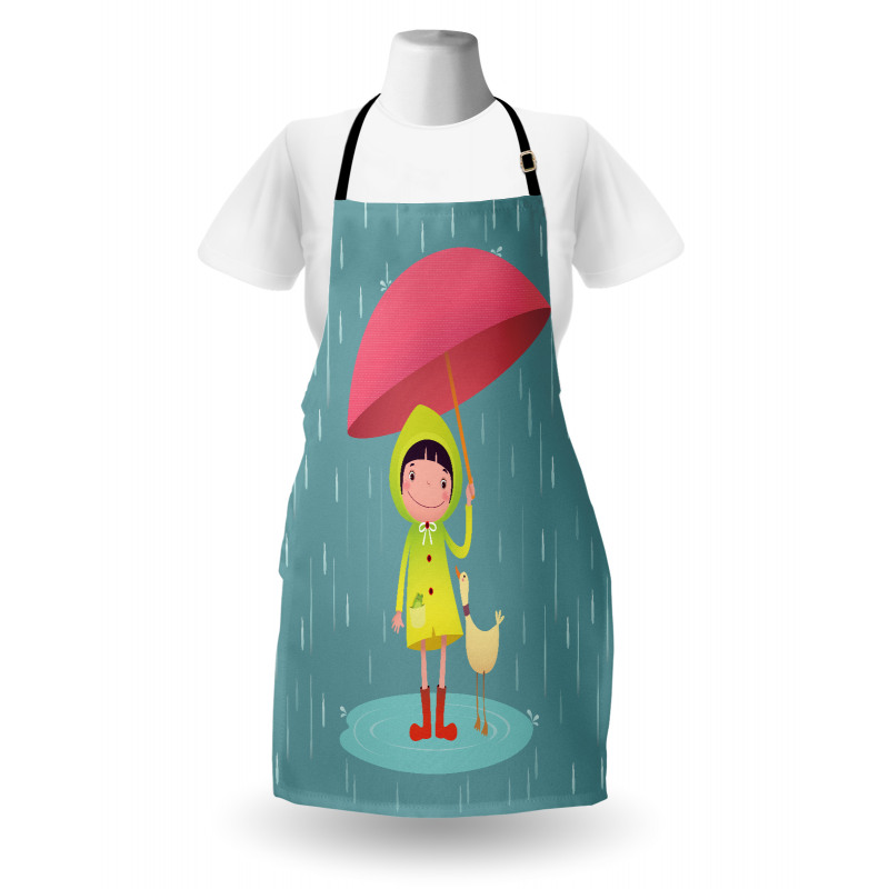 Girl with Duck Friend Apron