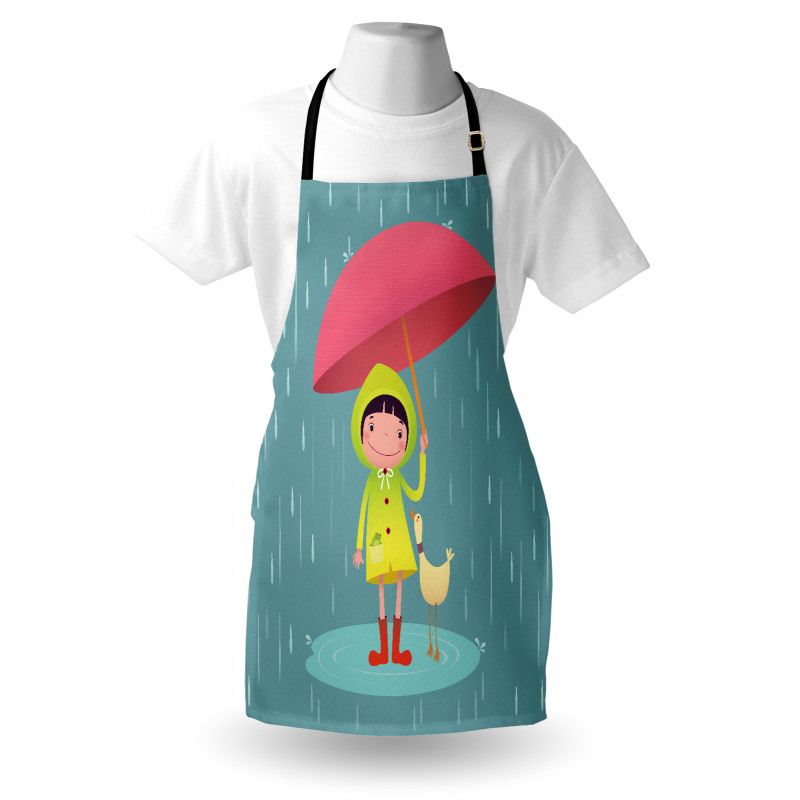 Girl with Duck Friend Apron