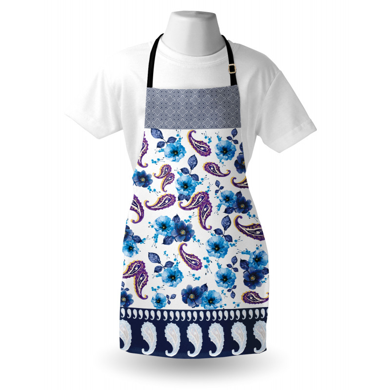 Watercolor Vintage Flora Apron