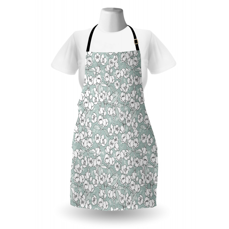 Romantic Vintage Print Apron