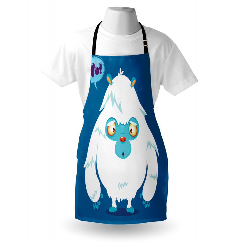 Goofy Cartoon Monster Apron