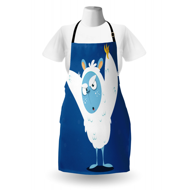 Wild Scary Yeti Costume Apron