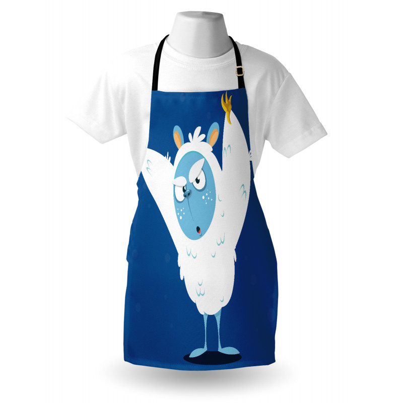 Wild Scary Yeti Costume Apron