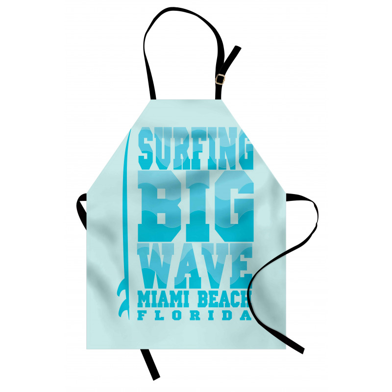 Surfing Big Wave Miami Apron