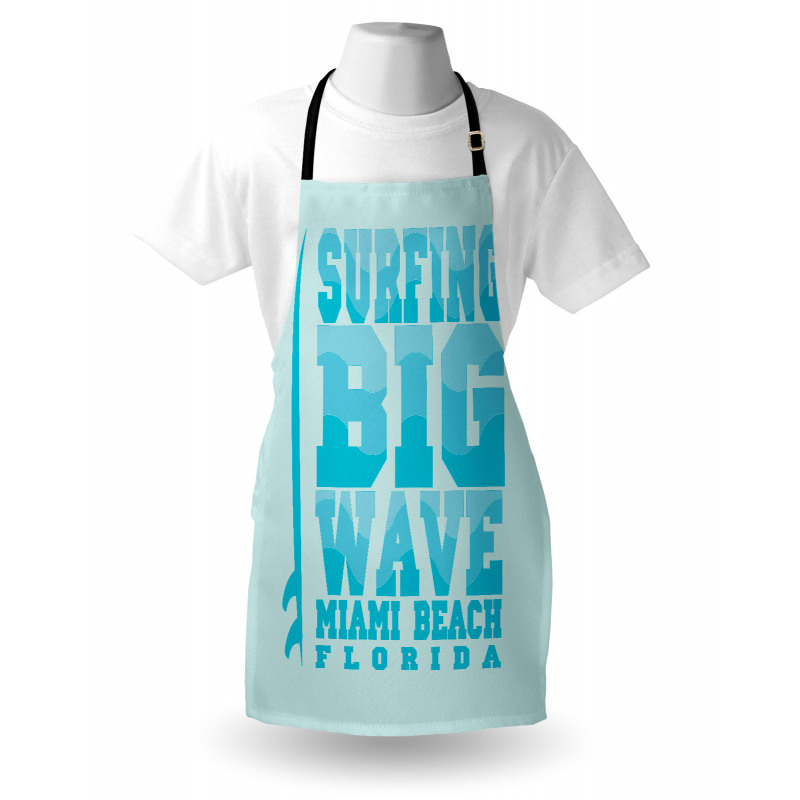 Surfing Big Wave Miami Apron